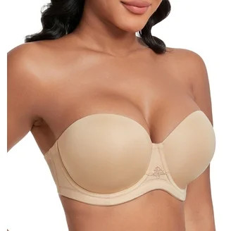 Joyspun Women's Shine Strapless Push-Up Bra, Sizes 34A-40DD | Walmart (US)