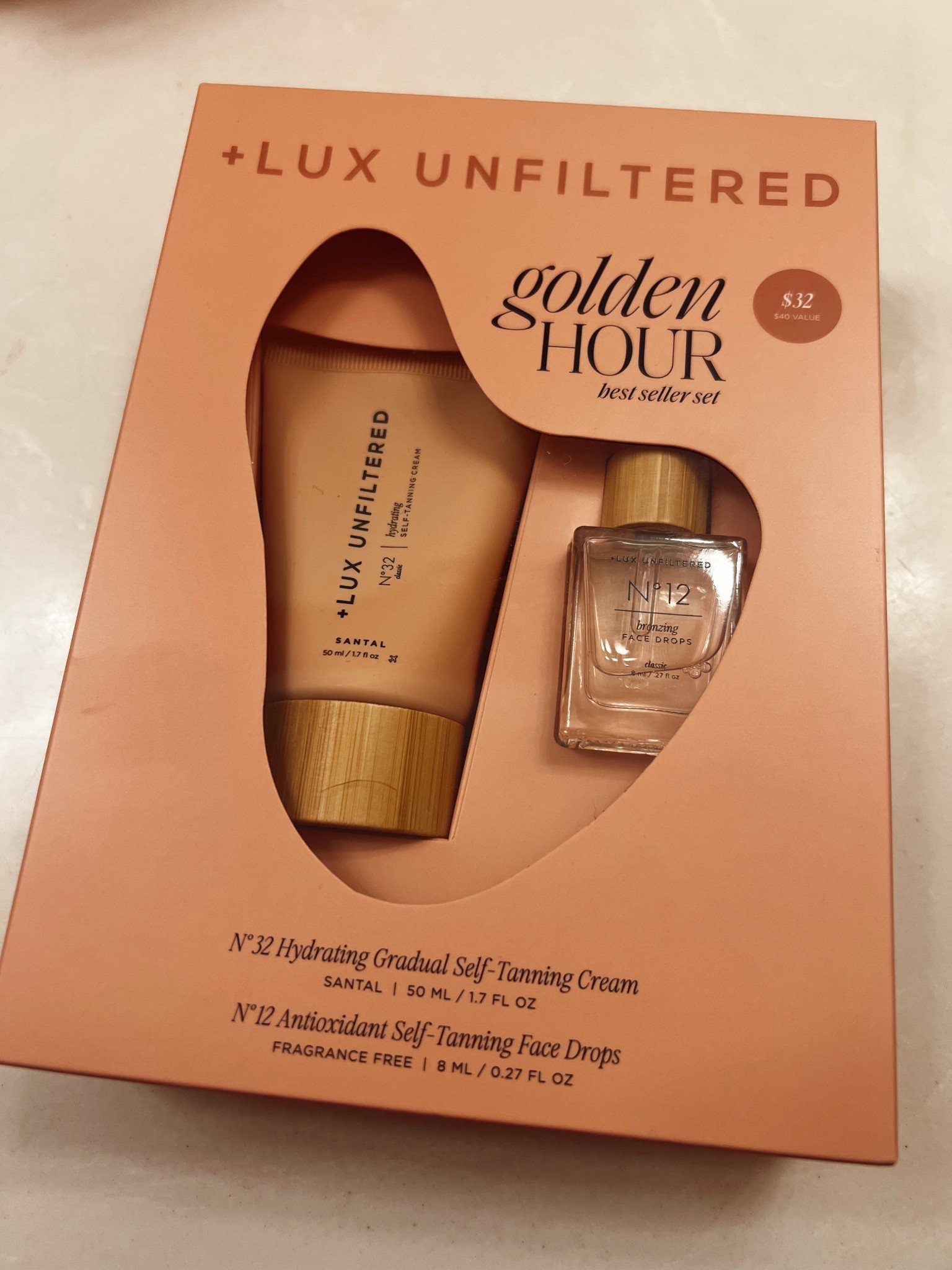 I’ve found one of my new favorite self tanning products! It’s this duo from Lux Unfiltered! This gift set comes with face drops and gradual tanning lotion that gave me an incredible tan after just one use! 

#selftan #selftanner #tanathome #luxunfiltered #tanningdrops #gradualtan #tanning lotion 

#LTKGiftGuide #LTKgrwm #LTKselfcare