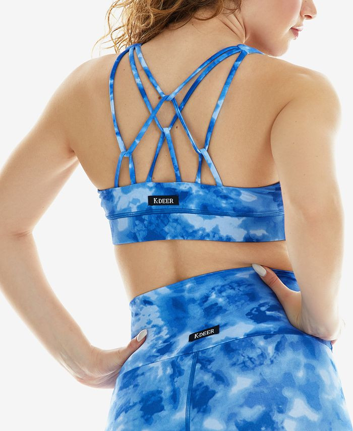 Women's Triple Loop Sports Bra in Luna | Macys (US)