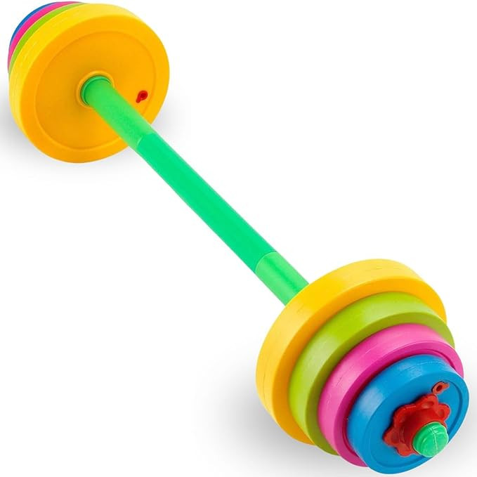 Liberty Imports Kids Barbell Weight Set - Adjustable Workout Toy Equipment for Children Pretend P... | Amazon (US)