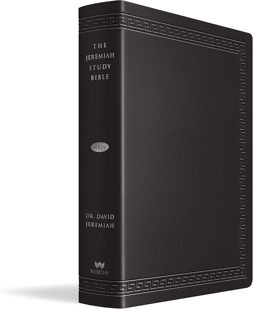 The Jeremiah Study Bible, NKJV Large Print Edition, Black LeatherLuxe®: What It Says. What It Me... | Amazon (US)