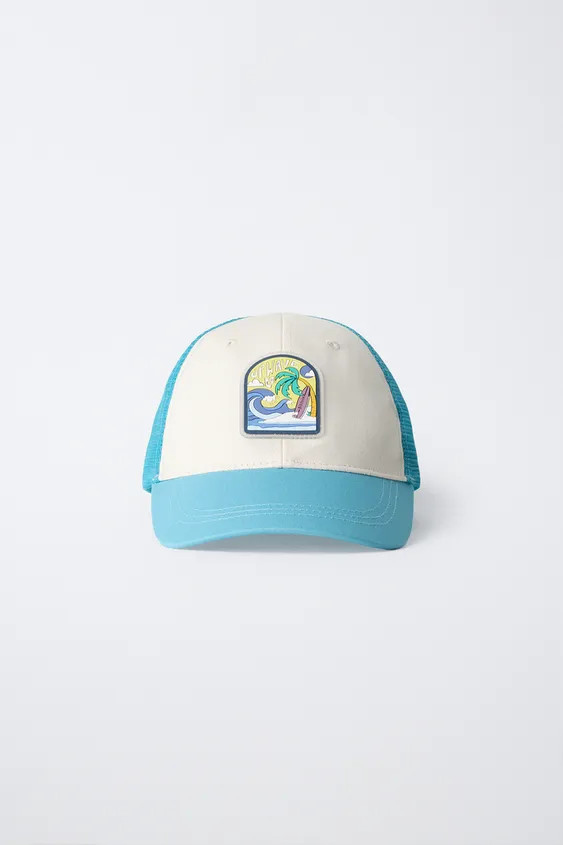 STICKER MESH HAT | Zara US