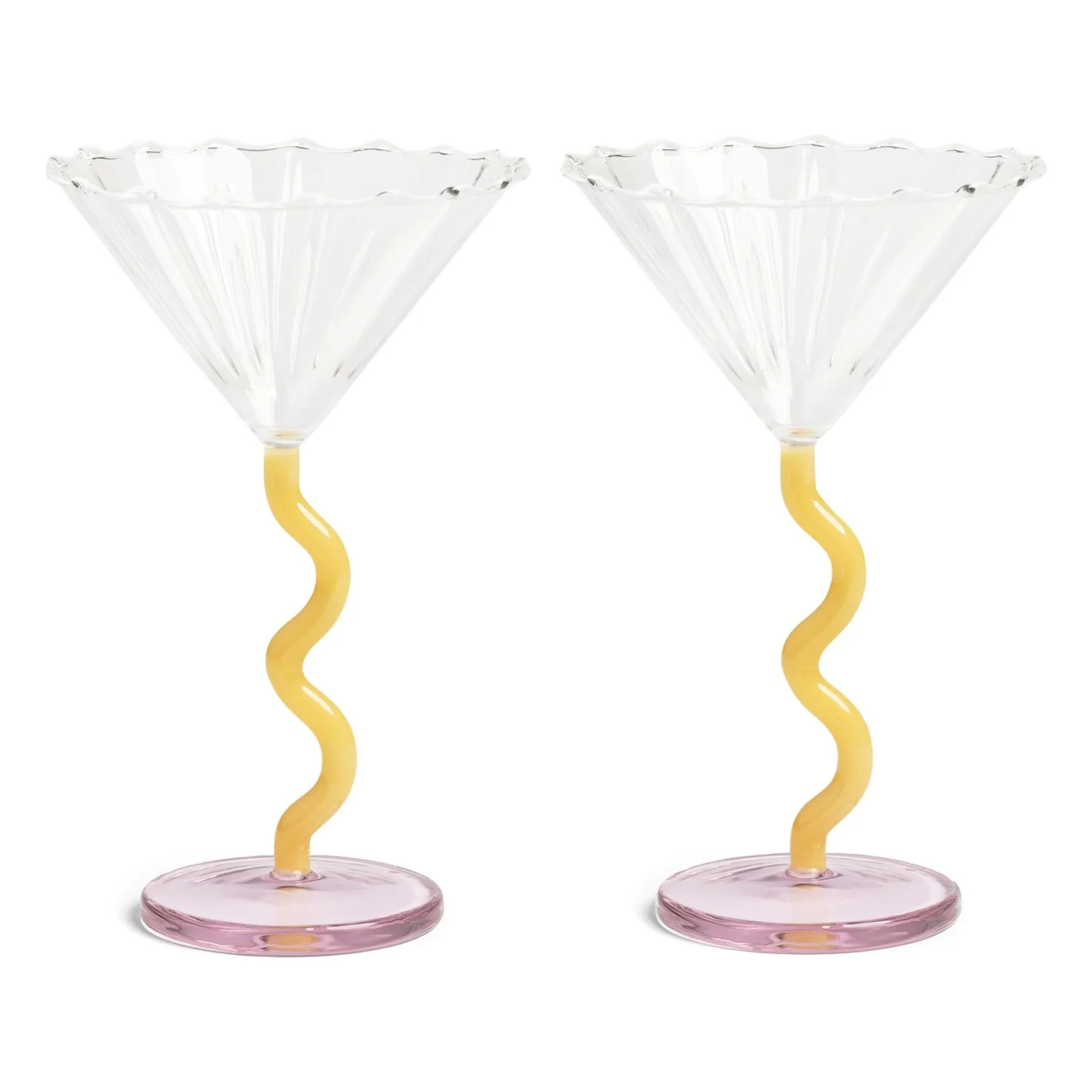Curve Cups - Set of 2 | Yellow | Smallable