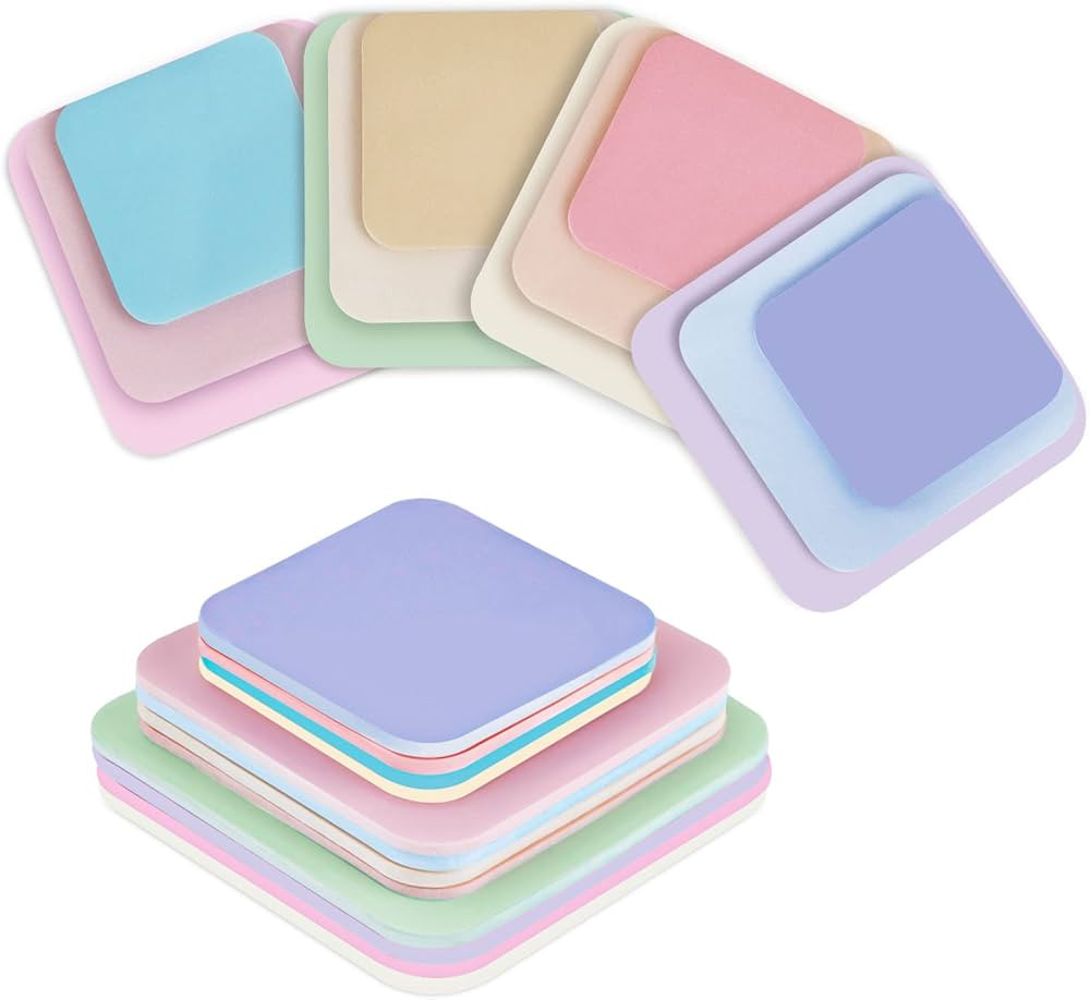 360 Pcs Multi Size Sticky Notes, Sticky Notes Pastel Variety Pack, Assorted Color Sticky Memo Pad... | Amazon (US)
