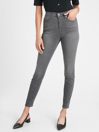 High-Rise Washed-Out Grey Skinny Jean | Banana Republic Factory