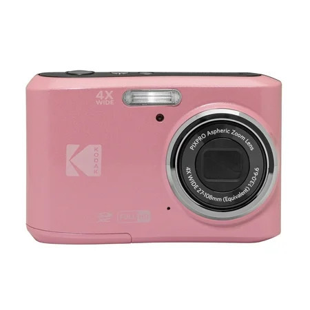 Kodak PixPro FZ45 Friendly Zoom 16MP 1080p Full HD Digital Camera with 4x Optical Zoom and 27mm Wide Angle Lens (Pastel Pink) | Walmart (US)