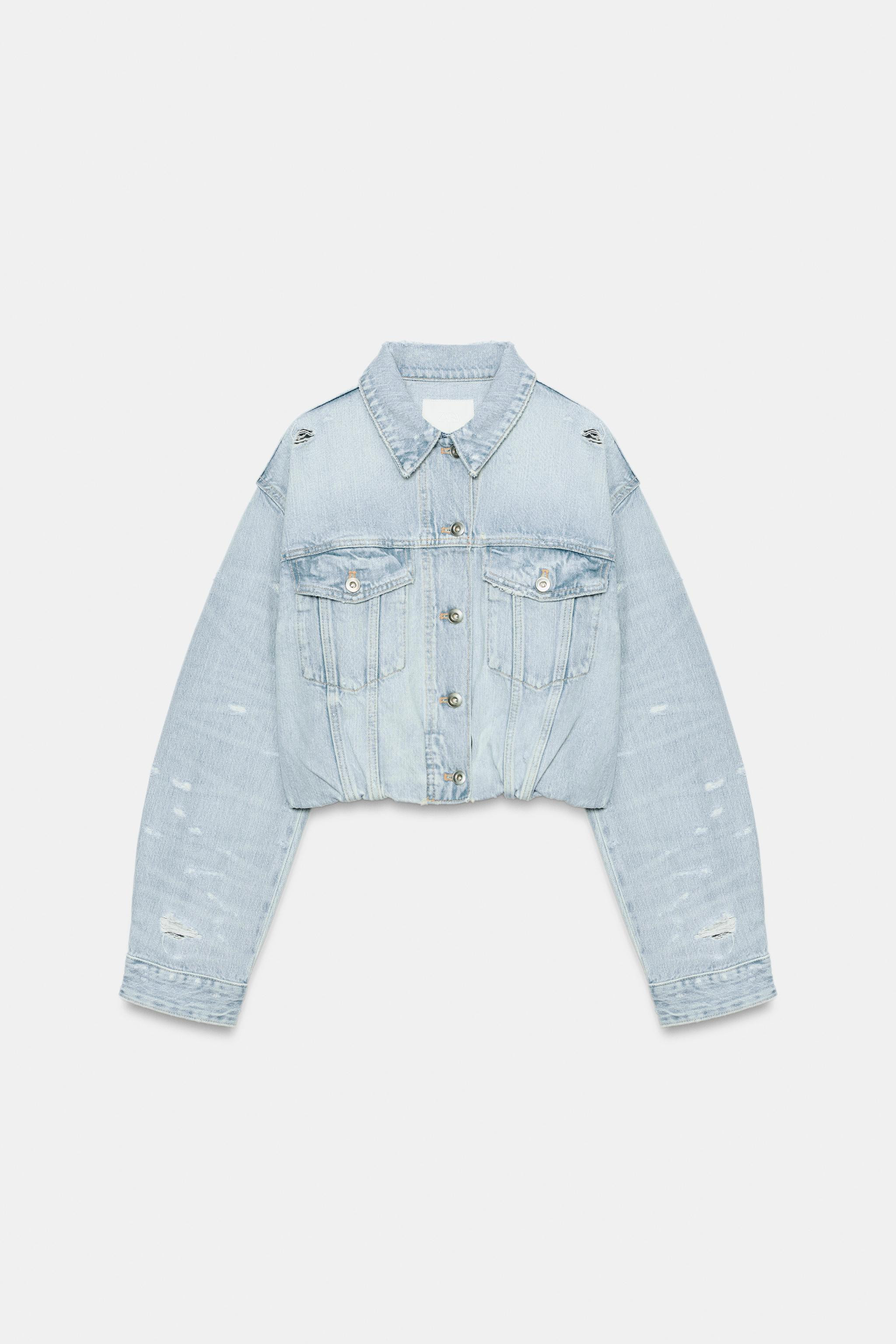 TRF RIPPED DENIM JACKET | Zara US