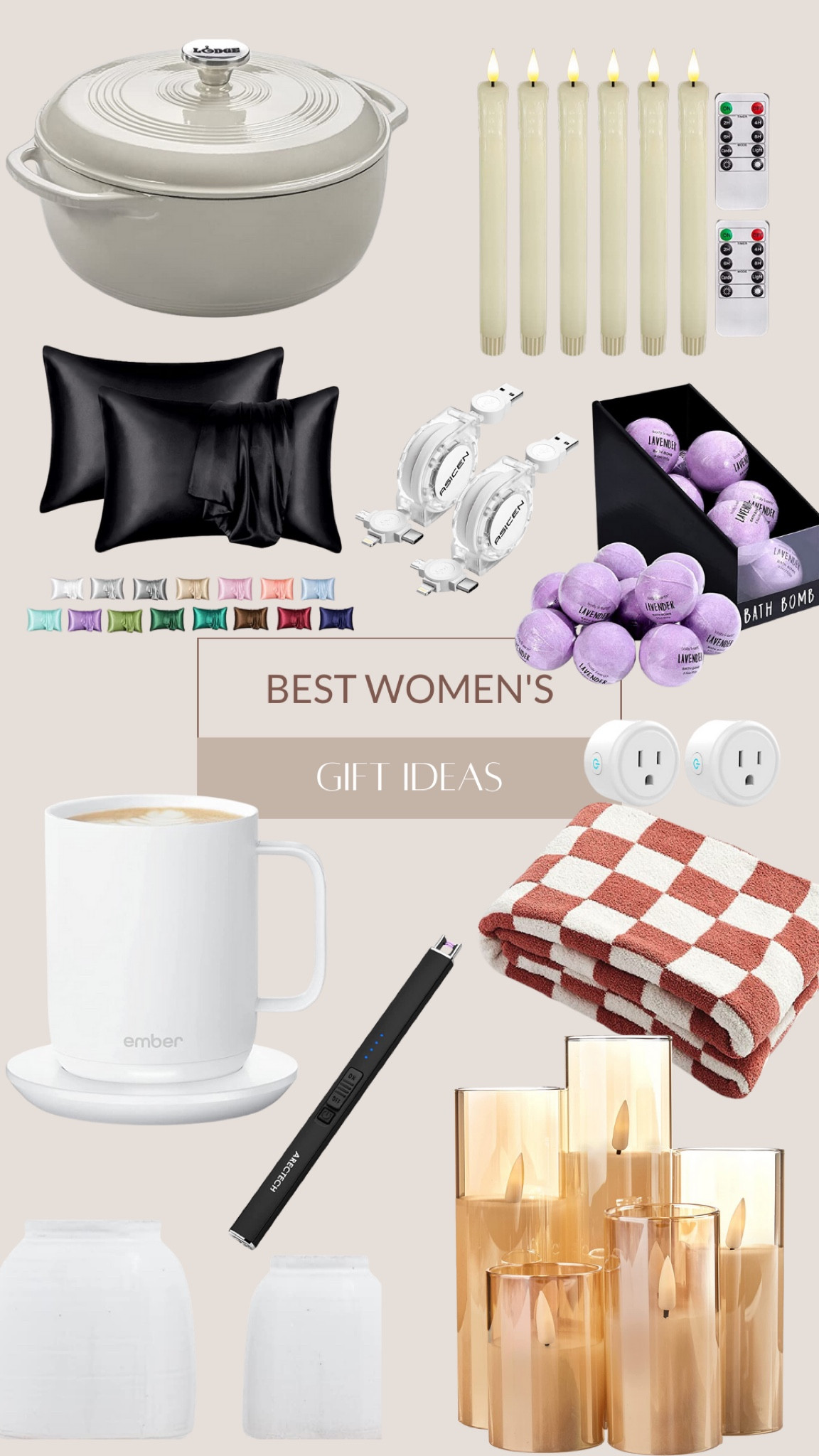 Women’s gift guide! Give her convenience with smart plugs, an Ember mug, electric candle lighter and cordless charger. Then cozy up with candles and a warm blanket  

#LTKGiftGuide #LTKhome #LTKHoliday