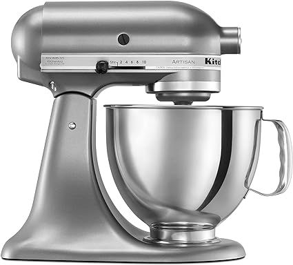 KitchenAid Artisan Series 5 Quart Tilt Head Stand Mixer with Pouring Shield KSM150PS, Contour Sil... | Amazon (US)