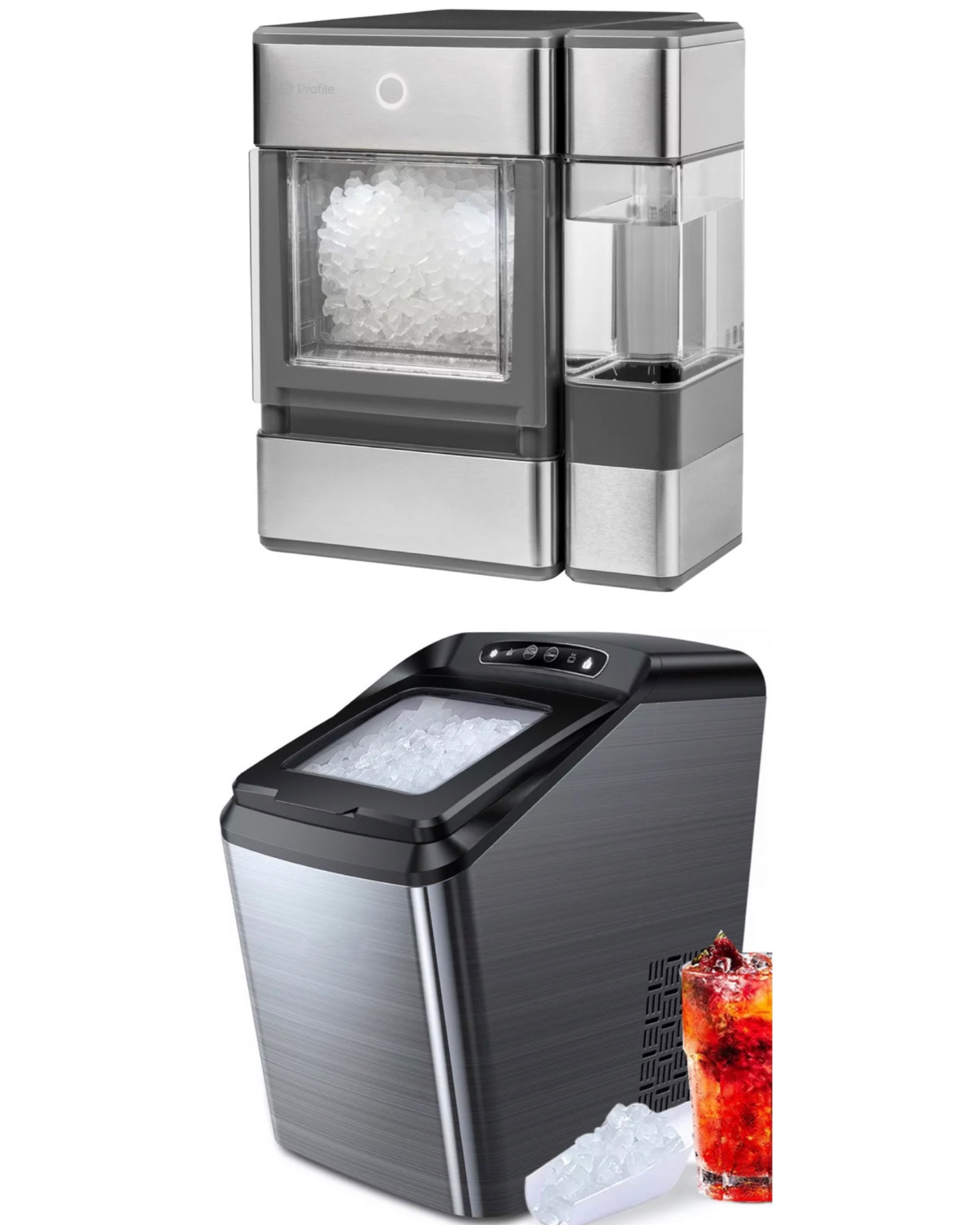 Two different ice makers, both on sale! 
:
Bottom has a self cleaning feature which is supposed to help with mold issues many countertop ice makers have

#LTKGiftGuide #LTKparties #LTKhome