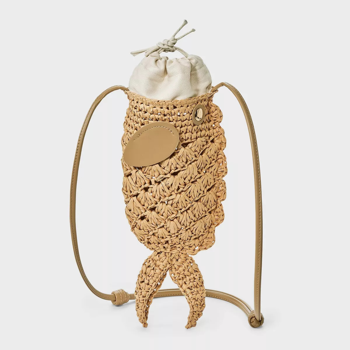 Straw Fish Crossbody Bag - A New Day™ Cream | Target