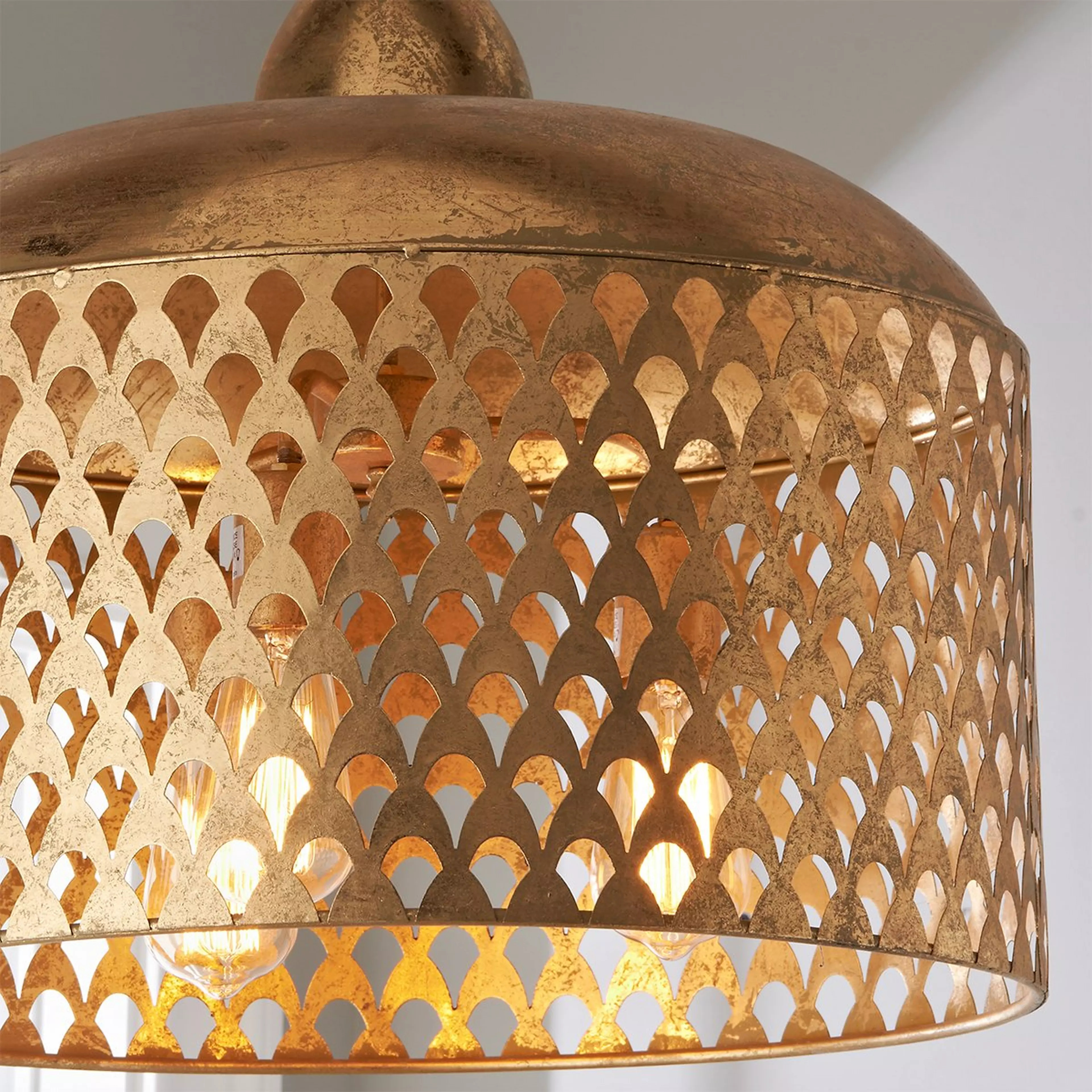 Fan Screen Metal Pendant | Shades of Light