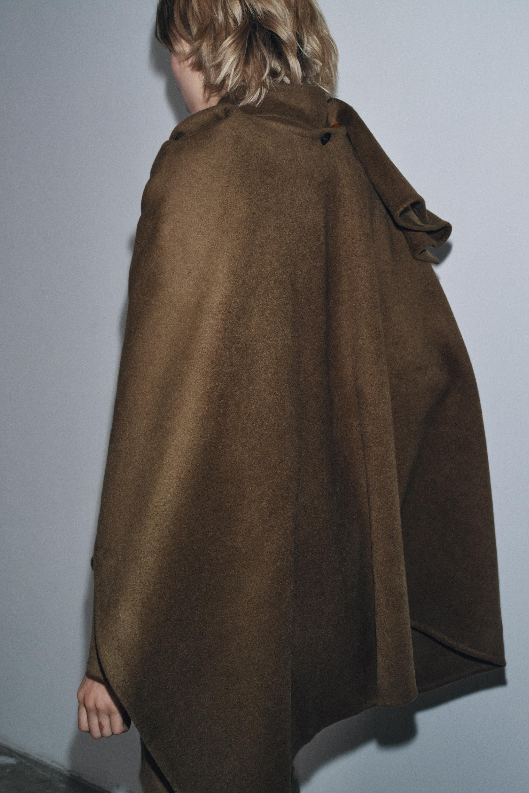 WOOL CAPE COAT ZW COLLECTION | Zara UK
