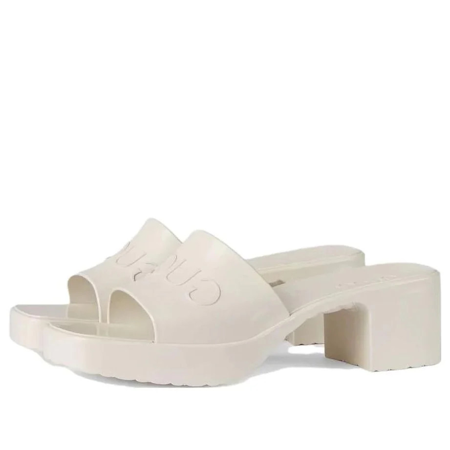 (WMNS) Gucci Slide Shoe White | KICKS CREW