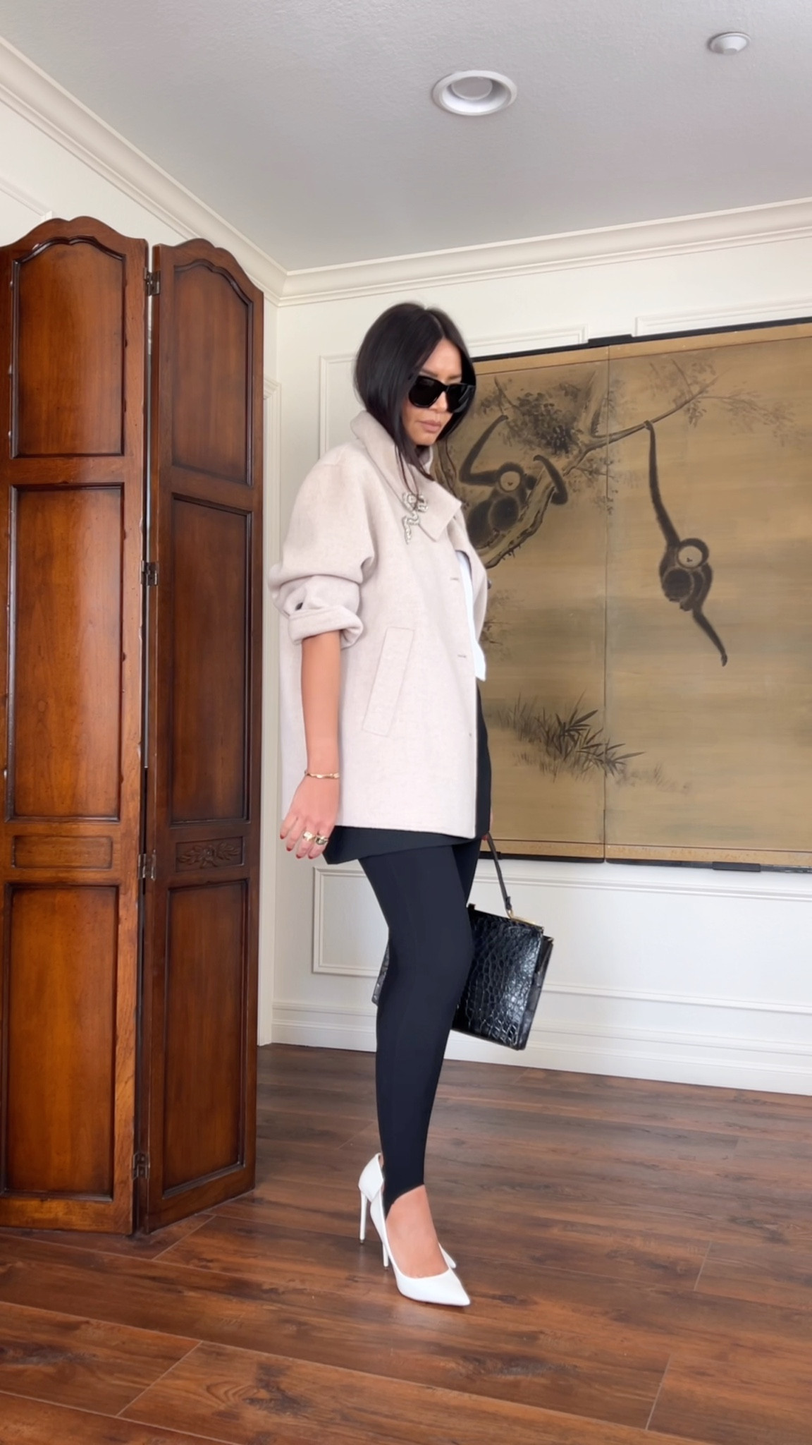 Handbag and brooch are vintage. I was able to find one more brooch and linked. My coat and mini are size medium and leggings are small.

#LTKdayinmylife #LTKSeasonal #LTKOver40