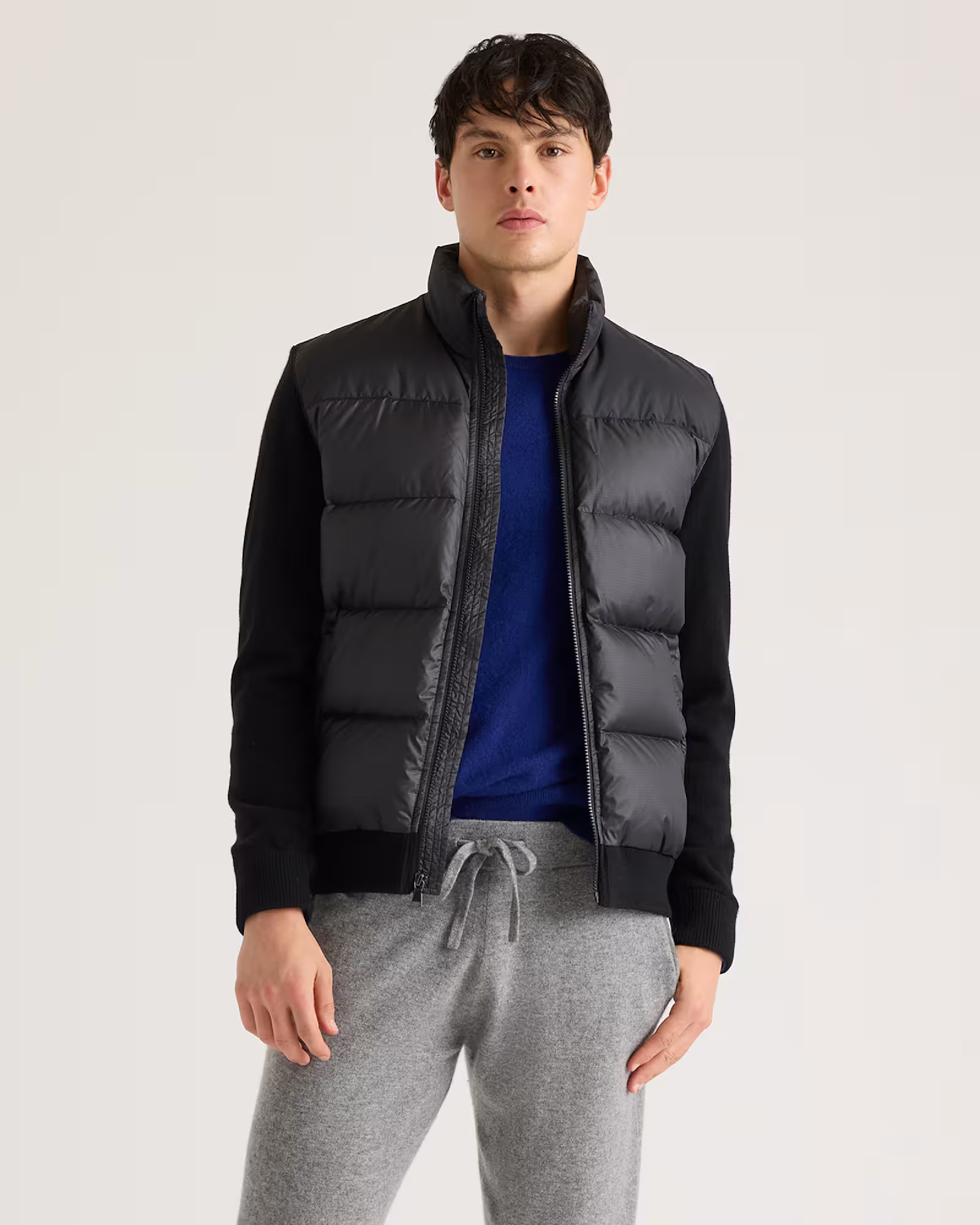 Mixed Media Down and Cashmere Jacket | Quince