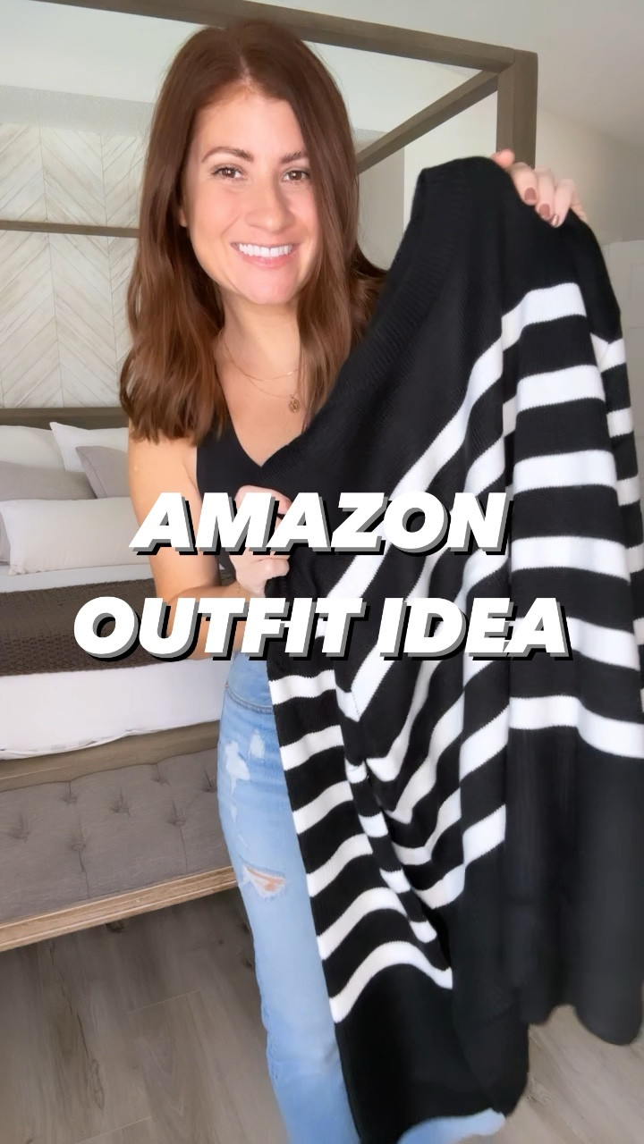 Amazon Outfit Idea 🙌🏼 Quick, easy and comfy! And striped, we all know I live a good striped anything! 🫶🏼

✨Follow along for more quick, easy and comfy outfit ideas!✨

Wearing a size medium in the sweater! 

20%off code: 20XEVEUB (10/19-20)

#LTKfindsunder100 #LTKstyletip #LTKSeasonal