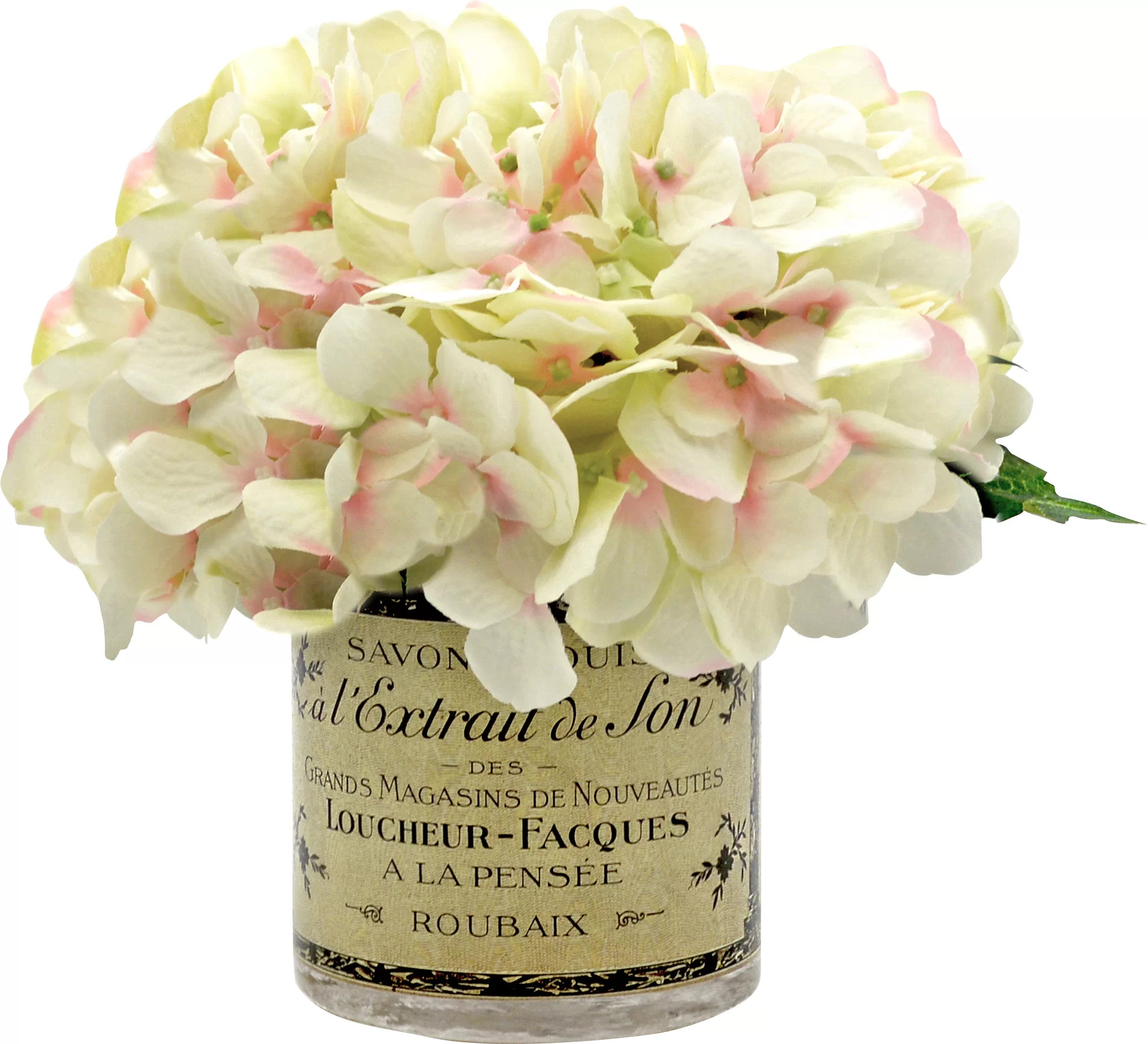 Polysilk Hydrangea Arrangement in Vase | Wayfair North America