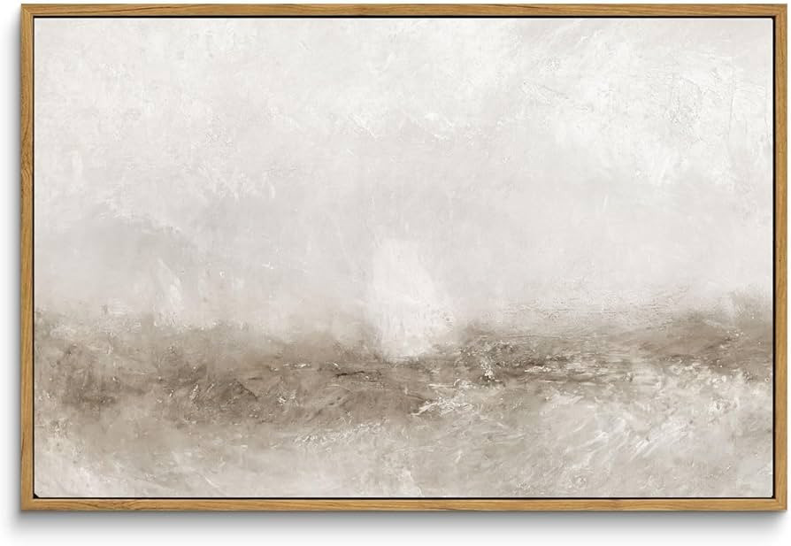 MOXELART Framed Vintage Abstract Wall Art Room Decor, Abstract Coastal Canvas Wall Art Prints, Vi... | Amazon (US)