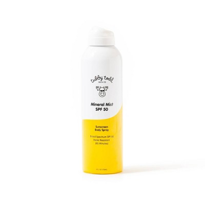 Tubby Todd Mineral Sunscreen Mist - SPF 50 - 6 fl oz: Whole Body, Zinc Oxide, Unscented | Target