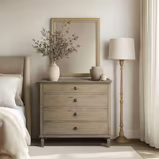 MADISON PARK Signature Victoria Light Natural 4 drawer 40 in. wide Chest of Drawers MPS137-0004 -... | The Home Depot