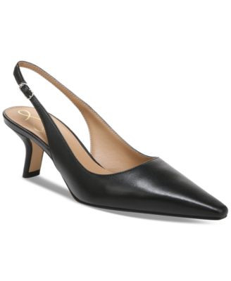 Sam Edelman Women's Bianka Slingback Kitten-Heel Pumps - Cappucino Suede | Macy's