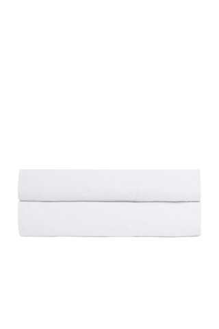 Parachute Percale Fitted Sheet in White | FWRD 