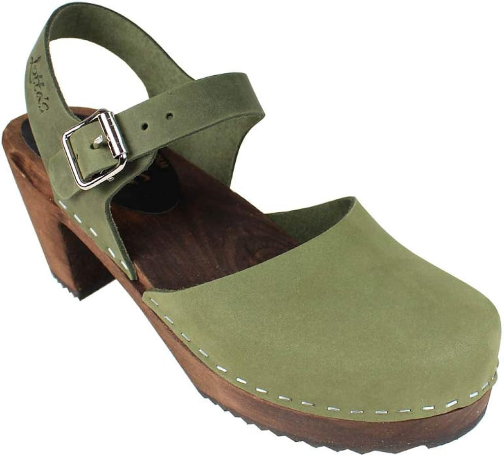 Swedish Highwood Clog Sandal for Women | Mary Jane Style Wooden Clogs Made in Sweden | Brown Alde... | Amazon (US)