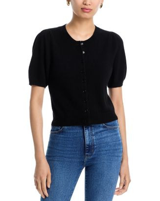 100% Cashmere Short Puff Sleeve Cardigan - Exclusive | Bloomingdale's (US)