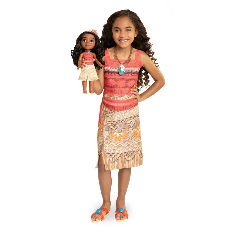 Disney Princess Moana Toddler Doll with Child Sized Dress and Accessories | Walmart (US)