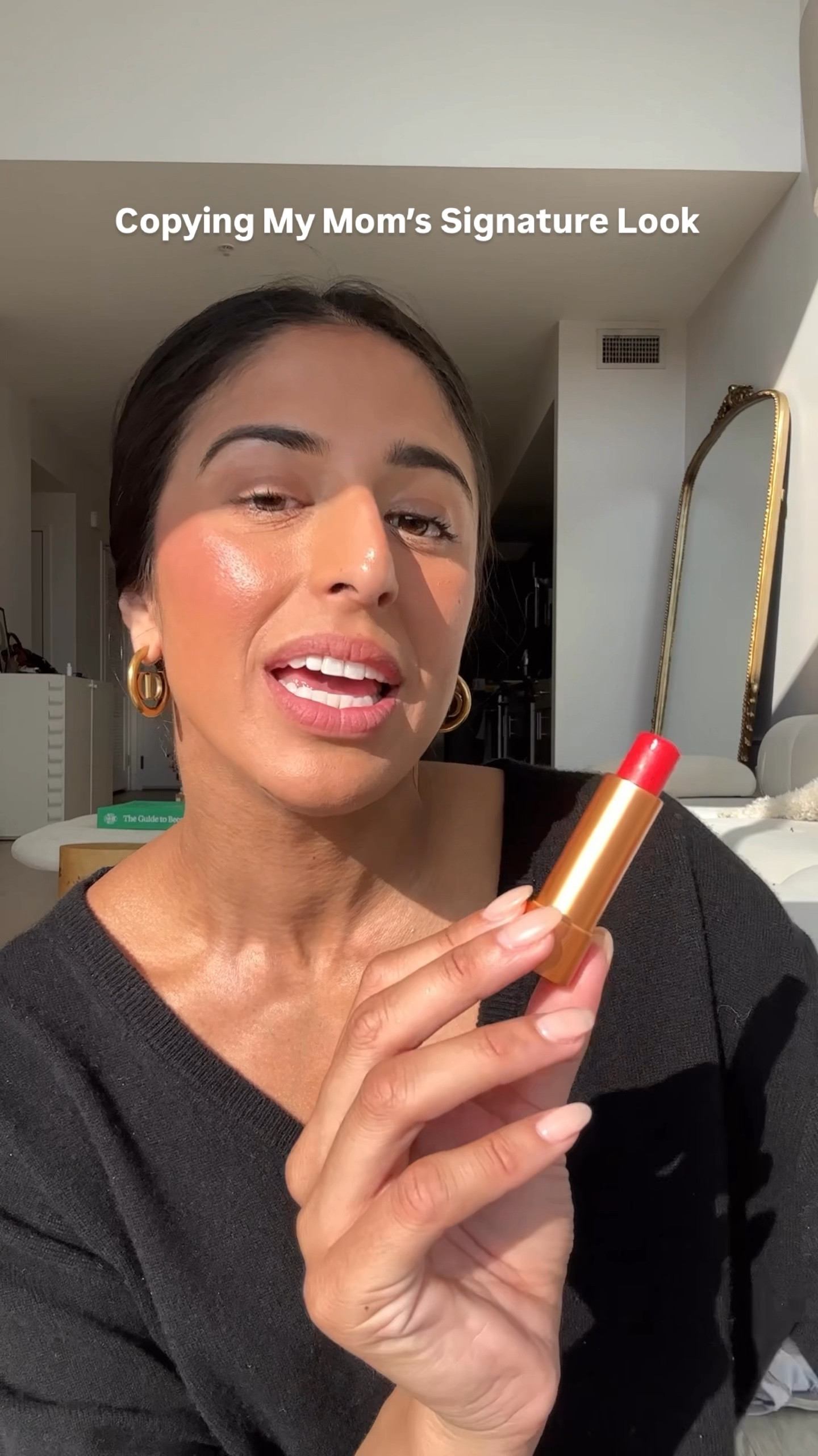 a bold lip is my mom’s signature look when it comes to makeup. The @augustinusbader Tinted Lip Balm not only hydrates and provides that pop to my makeup but it also makes for a great gift this Mother’s Day at @bloomingdales #Bloomingdales #Ad #BloomiesPartner