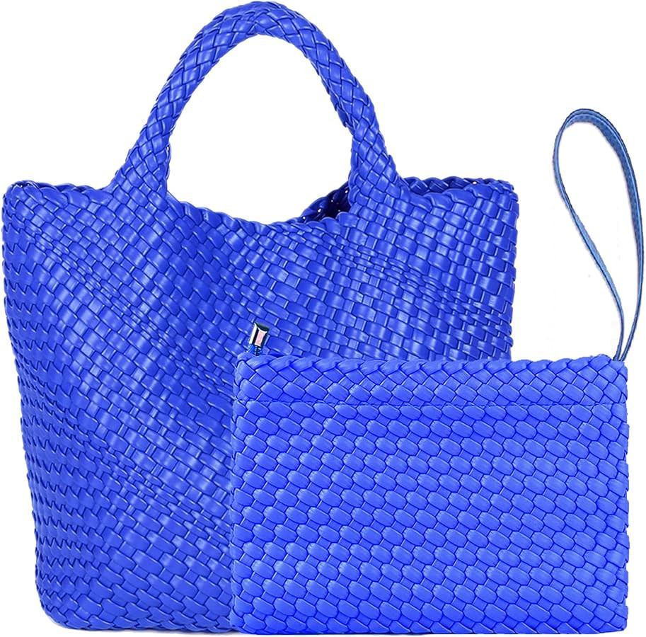 JINMANXUE Fashion Woven Bag Shopper Bag Travel Handbags and Purses Women Tote Bag Large Capacity ... | Amazon (US)