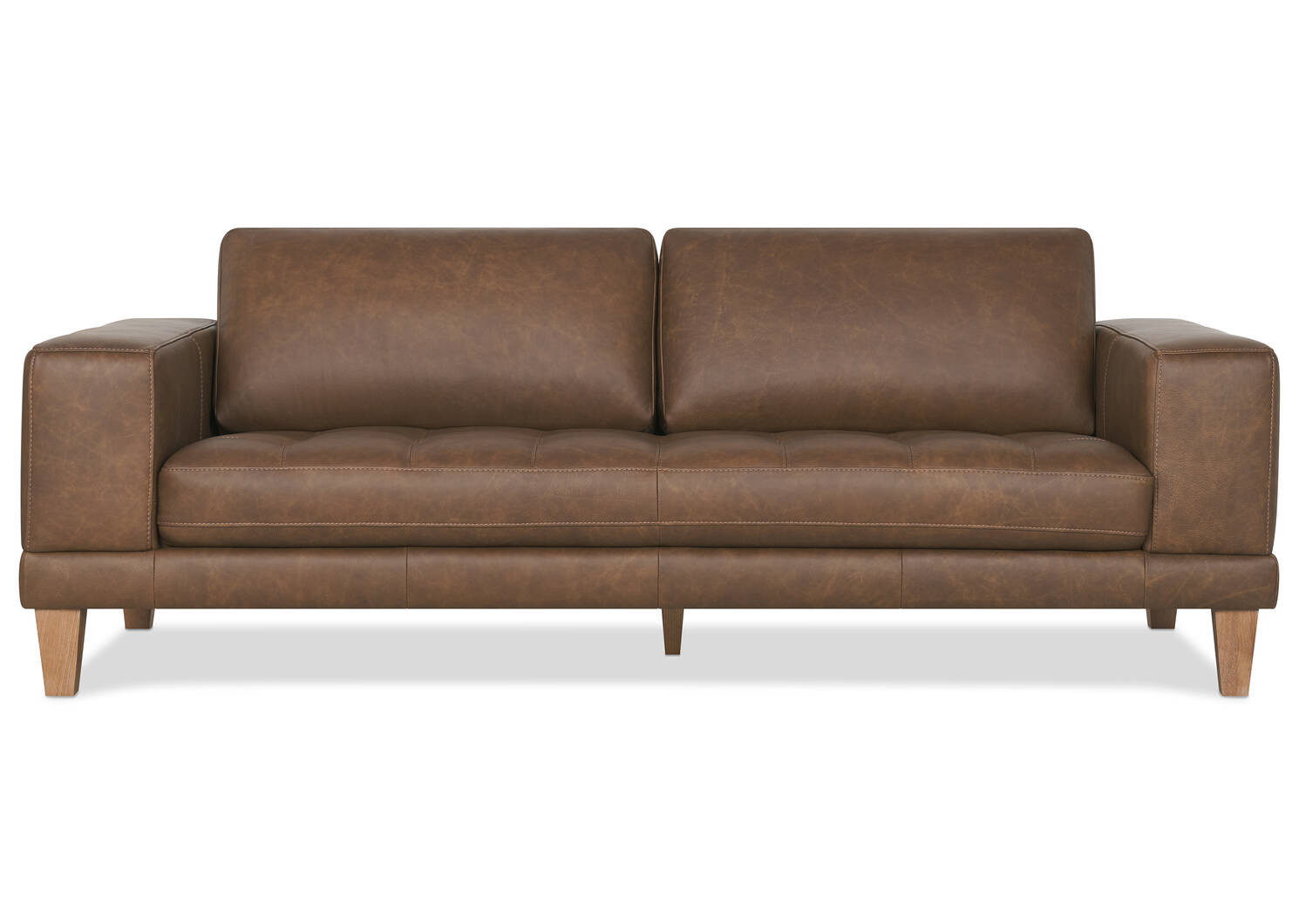 Carson Leather Sofa -Wes Rum | Urban Barn