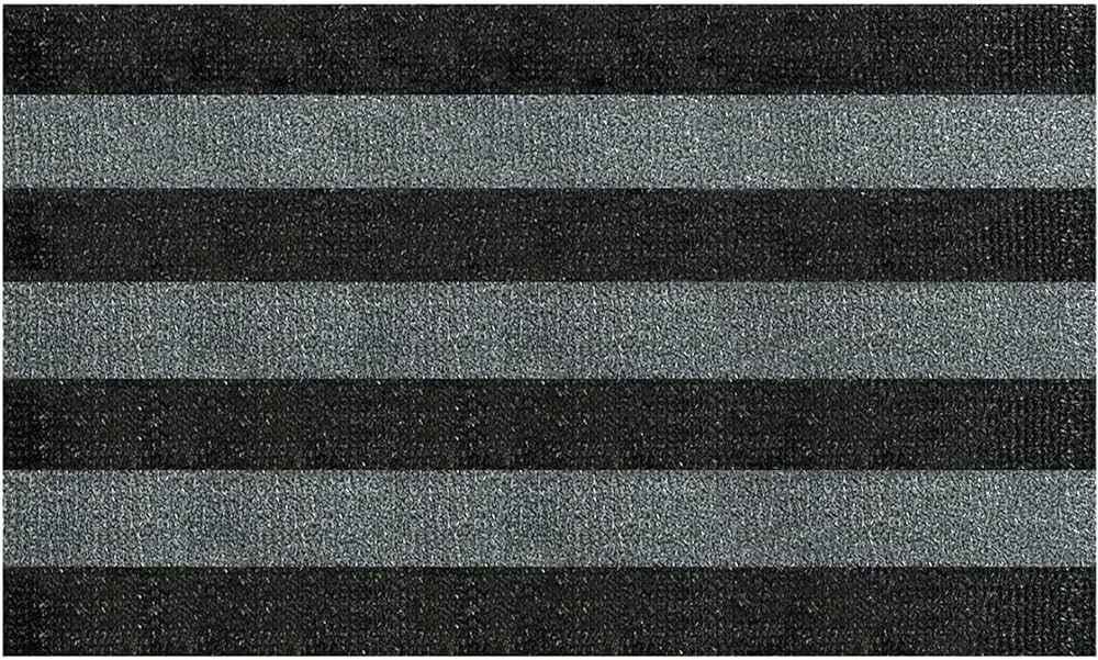 CLEAN MACHINE 10376917 Astroturf Dirt Trapper Doormat, 35.5" x 59.5", Patio Stripe Charcoal | Amazon (US)
