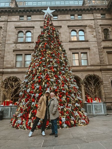 The Christmas tree at Lotte Palace in NYC with my sweet mom! 🎄❤️ cute winter outfit, holiday casual outfit 

#LTKSeasonal #LTKHoliday #LTKfindsunder100