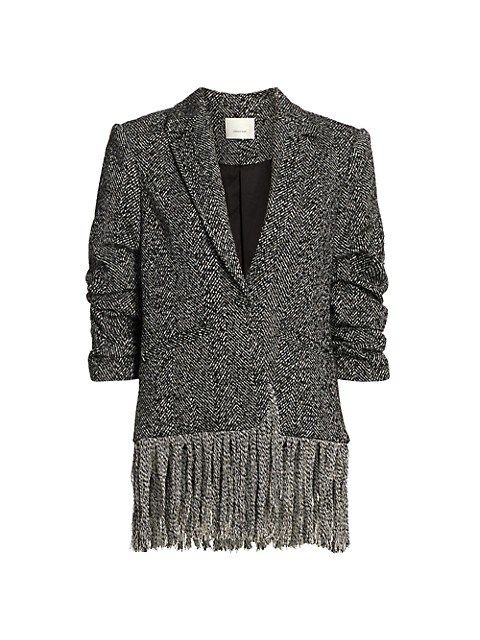 Cinq à Sept


Claudia Scrunch-Sleeve Fringe-Hem Jacket | Saks Fifth Avenue