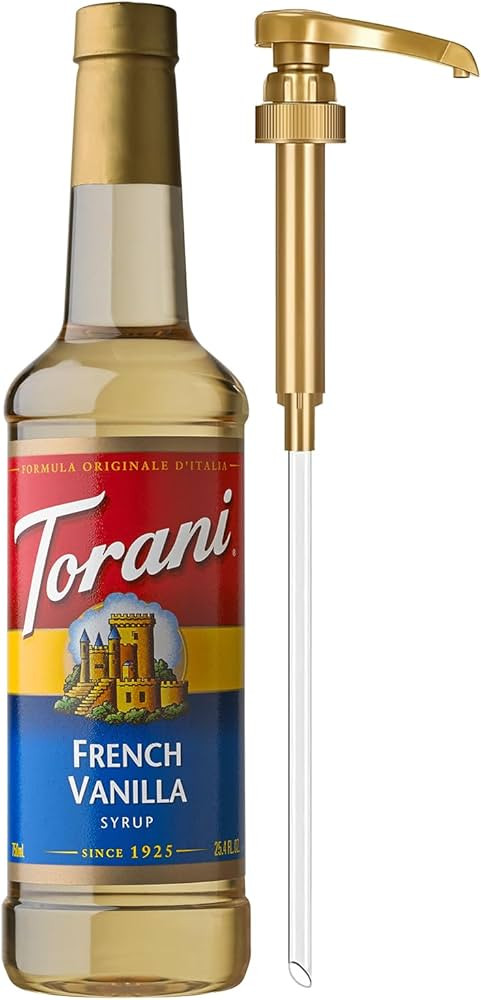 Torani Coffee Syrup, French Vanilla Flavored Syrup for Drinks, Pump Included, 25.4 Fl Oz | Amazon (US)