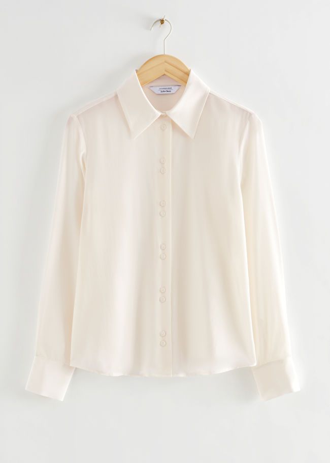 Mulberry Silk Buttoned Blouse | & Other Stories US