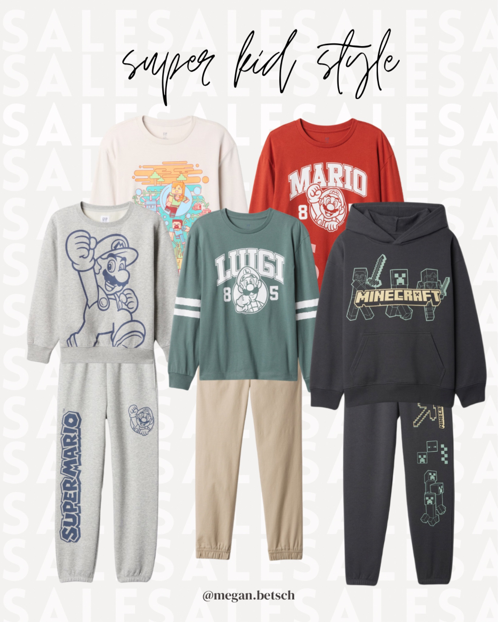 Gap sale includes these video game sweatshirts, sweatpants and long sleeve shirts. Perfect way to update your kids clothes for winter!

Sale, sale alert, GAP, hoodie, Super Mario brothers, video game, Minecraft, boys, girls

#LTKFindsUnder50 #LTKKids
