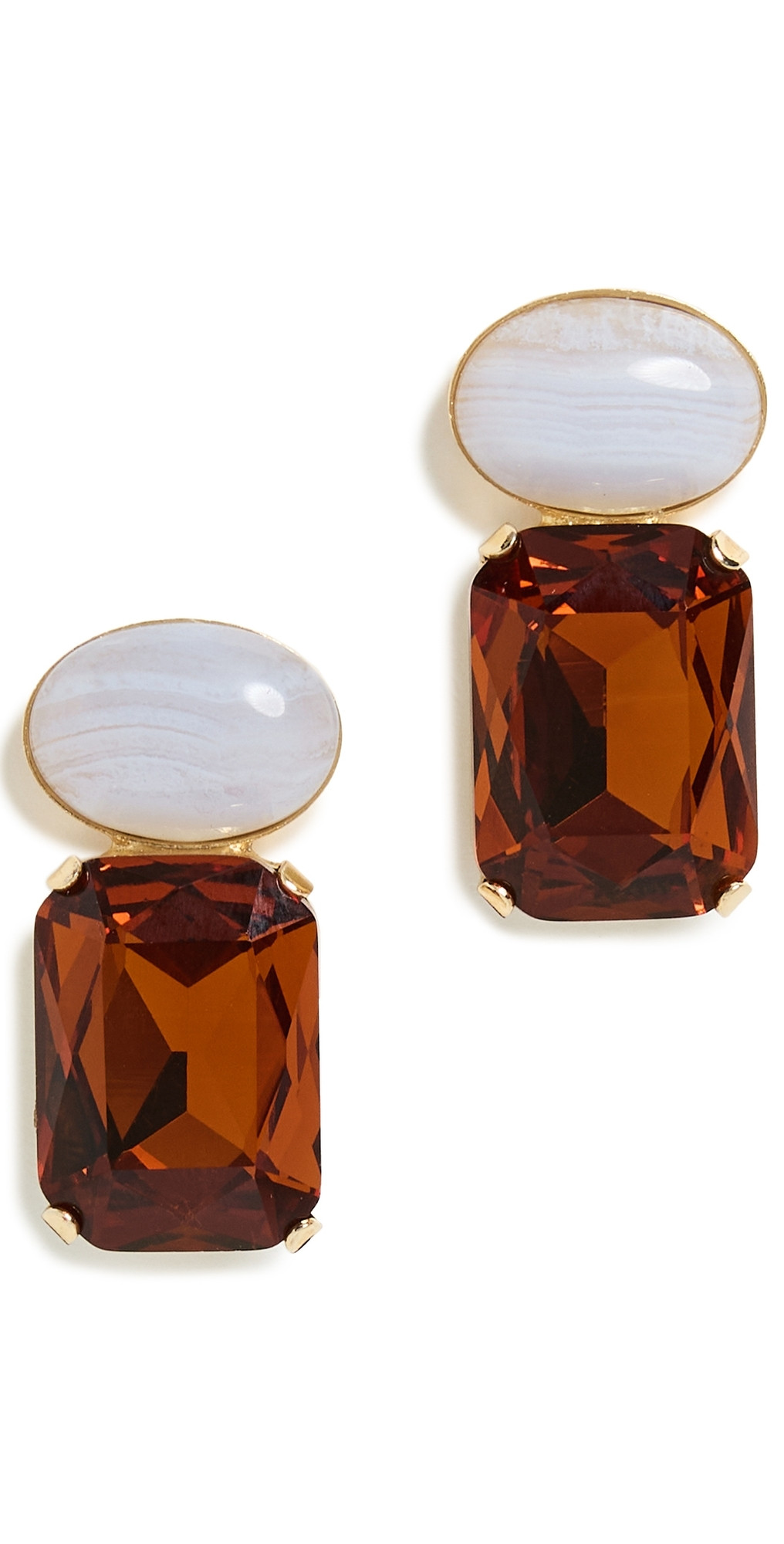 Jennifer Behr Elin Earrings Amber One Size | Shopbop