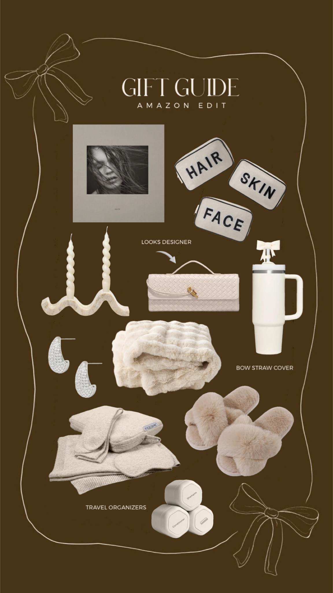 Amazon gift guide 🤎

𝐻𝒾𝒾𝒾, 𝓁𝑜𝓋𝑒𝓁𝓎! 𝐹𝑜𝓁𝓁𝑜𝓌 𝓂𝓎 𝓈𝒽𝑜𝓅, 𝒶𝓃𝒹 𝑔𝑒𝓉 𝓂𝓎 𝑒𝓍𝒸𝓁𝓊𝓈𝒾𝓋𝑒 𝒶𝓅𝓅-𝑜𝓃𝓁𝓎 𝒸𝑜𝓃𝓉𝑒𝓃𝓉! 𝒮𝑜 𝑔𝓁𝒶𝒹 𝓎𝑜𝓊'𝓇𝑒 𝒽𝑒𝓇𝑒. 

chic, aesthetic, trending, stylish, minimalist style, affordable, home, decor, interior design, beauty, ootd, dupe, look for less, y2k, Amazon, Amazon fashion, Amazon finds, Amazon home, Amazon style, fall fashion, fall home decor, fall style, fall home, thanksgiving, holiday, fall outfit, seasonal, decor, decorations, Christmas, Christmas decorations, winter fashion, winter style, New Year’s Eve, family photos, winter outfit, winter home #amazon #home #boots #dupe #decor earrings woven clutch coffee table books candle holder makeup bag set bow straw cover faux fur throw cashmere travel set weighted sleep mask quilted drawstring bag tote tumbler makeup organizer travel tsa tray socks coaster cutting board salad servers h pillow cashmere mist deodorant 

#liketkit #LTKHome #LTKStyleTip #LTKGiftGuide
@shop.ltk
https://liketk.it/4XG10

#LTKStyleTip #LTKGiftGuide #LTKHome