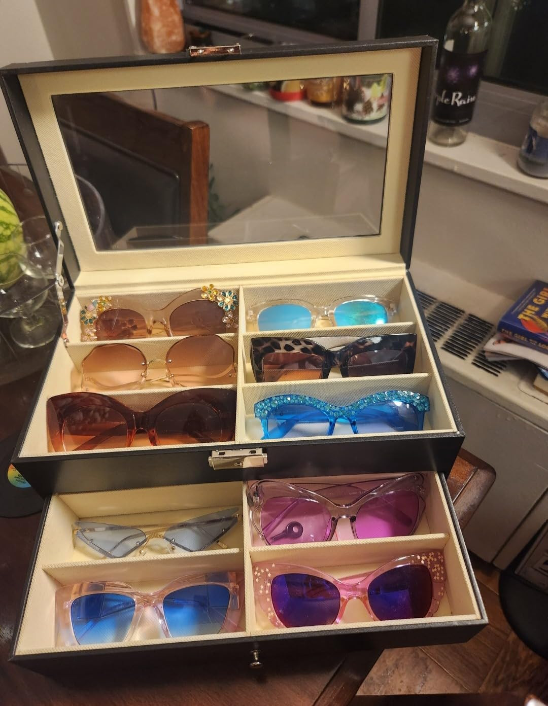 CO-Z Sunglasses Organizer with 12 Slots, Multiple Eyeglasses Eyewear Display Case for Women Men, ... | Amazon (US)