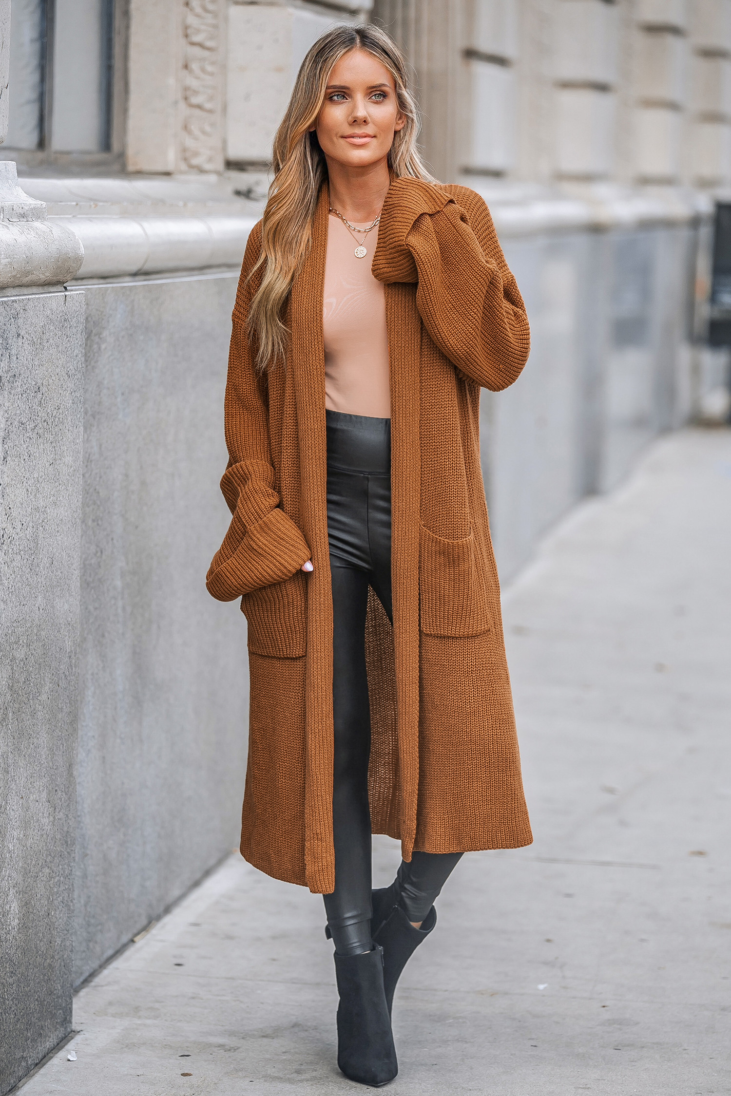 Toasty Open-Front Duster CardiganNew | Cupshe US