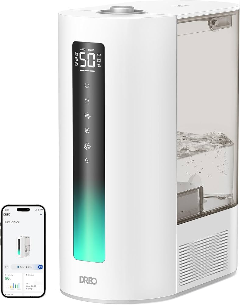 Dreo Smart Humidifier for Plants,Warm and Cool Mist for Bedroom, 6L Large Capacity Lasts up to 60... | Amazon (US)