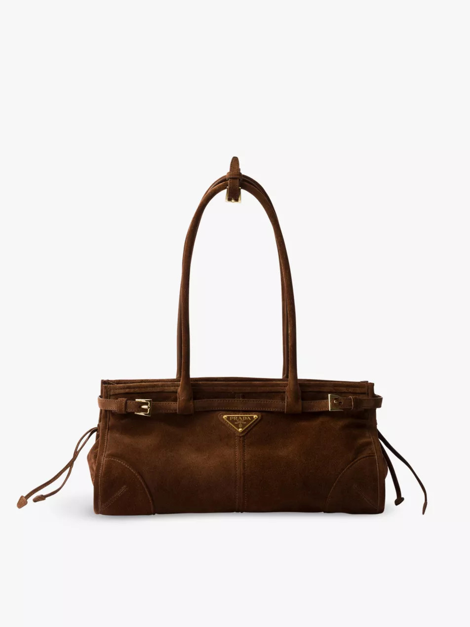 Medium suede handbag | Selfridges