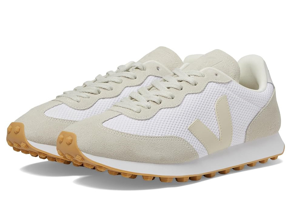 VEJA Rio Branco Men's Shoes Alveomesh White/Pierre/Natural : EU 43 (US Men's 10) M, Leather/Textile | Zappos