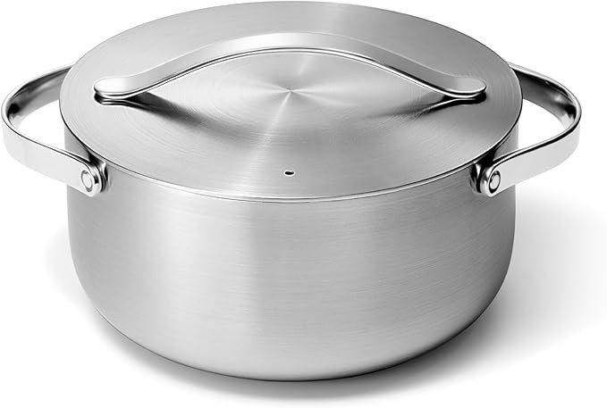 Caraway Stainless Steel Dutch Oven (6.5 Qt) - 5-Ply Stainless Steel - Oven Safe & Stovetop Agnost... | Amazon (US)