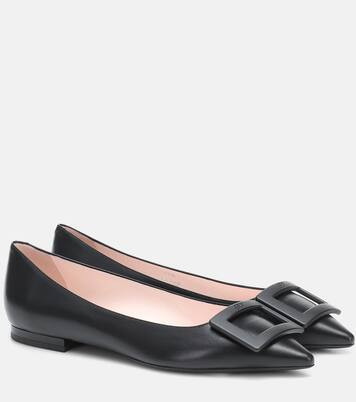 Gommettine Ball leather ballet flats | Mytheresa (US/CA)