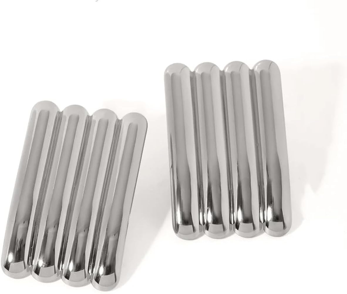 Chunky Statement Geometric French retro style twisted ripple Irregular Stud Earrings For Women | Amazon (US)