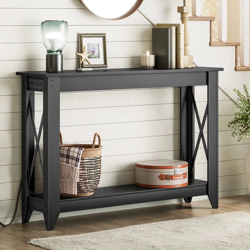 Samha 47.2'' Console Table with Charging Station | Wayfair North America